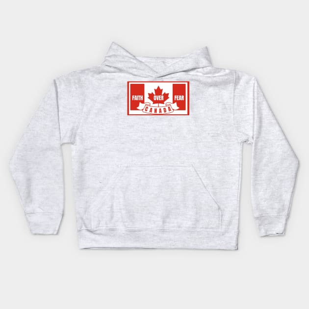 Freedom Convoy 2022 || Faith Over Fear Kids Hoodie by JessyCuba